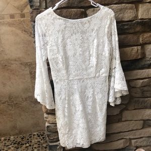 White lace dress